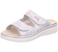 Rohde Damen Pantolette Leder Klettverschluss Muster Wechselfußbett Abano 5224, Größe:37 EU, Farbe:Mehrfarbig