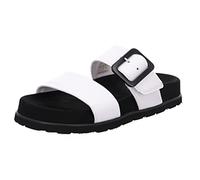 Rohde Damen Pantolette Leder Plateau große Schnalle Zwei Riemen Siena 6276
