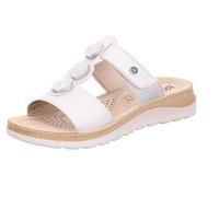 Rohde Damen Pantolette mit Applikationen in Metallic-Optik Baviera 1315, Größe:39 EU, Farbe:Silber