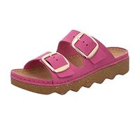 Rohde Damen Pantolette Nubukleder goldene Schnalle Sommerfarbe Foggia-D 6222, Größe:38 EU, Farbe:Pink