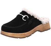 Rohde Damen Pantolette Plateausohle Clog Warmfutter Licata 7004, Größe:41 EU, Farbe:Schwarz