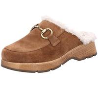 Rohde Damen Pantolette Plateausohle Clog Warmfutter Licata 7004, Größe:42 EU, Farbe:Braun