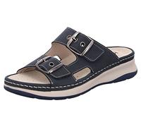 Rohde Damen Pantolette Wechselfußbett Plateau bequem hochwertig Vittoria 5792, Größe:39 EU, Farbe:Blau