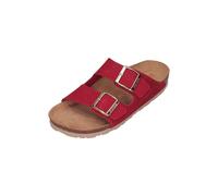 Pantolette ROHDE "ALBA", Damen, Gr. 39, rot, Veloursleder, unifarben, Schuhe Pantolette, Sommerschuh, Hausschuh, Zweischnaller, Strandschuh mit Softfußbett (63218169-39) rot