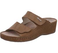 Rohde Damen Pantoletten Clogs Leder Amalfi 5722, Größe:42 EU, Farbe:Beige