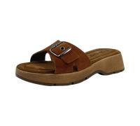 Rohde Damen Pantoletten flach NUSS für Damen, braun, Größe 39 EU
