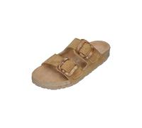 Rohde Schuhe Pantoletten Matera Veloursleder Damen Gr. 40 natur
