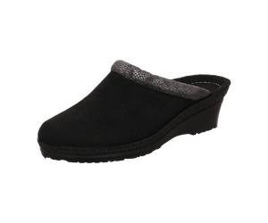 Rohde - Damen Pantoletten mit Kaltfutter schwarz - Gr. - 40