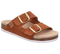 Rohde Damen Pantoletten Schnalle Clogs Elba 1710, Größe:39 EU, Farbe:Braun