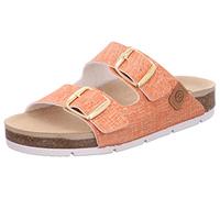 Rohde Damen Pantoletten Schnalle Clogs Korktieffußbett Elba 1704, Größe:41 EU, Farbe:Orange