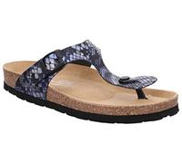 Rohde Damen Schuhe Clogs Pantoletten Zehentrenner Alba 5591, Größe:39 EU, Farbe:Blau
