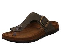 Rohde Damen Zehentrenner Pantolette Leder Rodigo-D 5860, Größe:40 EU, Farbe:Grün