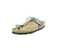 Rohde Damen Zehentrenner Pantolette Metallic-Optik Alba 5600, Größe:38 EU, Farbe:Grau