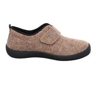 Hausschuh ROHDE "OLBIA", Damen, Gr. 37, beige (natur), Filz, meliert, klassisch, Schuhe, Homeslipper, Wohlfühlschuh mit Klettverschluss (37982230-37) natur