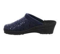 Rohde Damen Pantoffel Hausschuh Microvelour Neustadt-50 2456, Größe:41 EU, Farbe:Blau