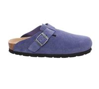 Clog ROHDE "ALBA", Damen, Gr. 36, blau, Veloursleder, unifarben, Schuhe Clog, Mules, Hausschuh mit leichter Laufsohle in Weite G (weit) (25055015-36)