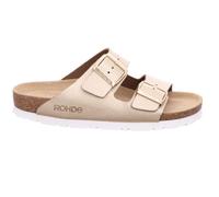 Rohde Damenschuhe Klassische Pantoletten GOLD GOLD - Gr. - 39