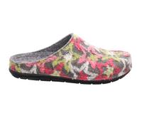 Rohde Schuhe Damen Hausschuh Pantoffel Rodigo-D 6185 Filz Muster bunt Grau Größe 37