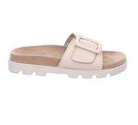 Rohde Damen Pantolette aus Veloursleder mit überzogener Schnalle Venezia 6311, Größe:41 EU, Farbe:Beige