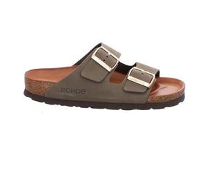 Rohde Damenschuhe Klassische Pantoletten OLIVE OLIVE - Gr. - 39