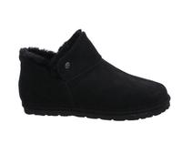Rohde Damen Hausschuh Stiefelette Schlupfschuh Leder Lammfell Gardena 7076, Größe:40 EU, Farbe:Schwarz