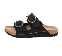 Rohde Damenschuhe Klassische Pantoletten SCHWARZ SCHWARZ - Gr. - 41