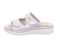 Rohde Pantolette Abano 5224 Damen Leder Klettverschluss Wechselfußbett Grau Größe 40