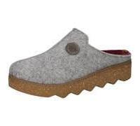 Pantoffel ROHDE "Foggia-D", Damen, Gr. 43, hellgrau, Filz, Schuhe, Homeslipper, Wohlfühlschuh, Filz Clog mit Plateausohle (71986042-43) hellgrau