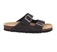 Pantolette ROHDE "GRADO", Herren, Gr. 46, grau (anthrazit), Veloursleder, klassisch, Schuhe, Sommerschuh, Hausschuh, Schlappen, Strandschuh mit Softfußbett (79426463-46) anthrazit