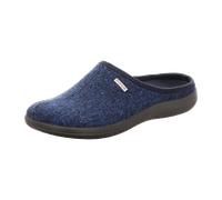 Rohde Damen Pantoffel Hausschuh Schurwolle Harris Tweed Bari 6545, Größe:42 EU, Farbe:Blau