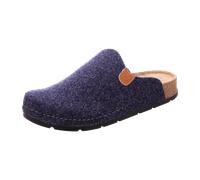 Rohde Herren Pantoffel Memoryfußbett Hausschuh recycelter Softfilz H.Soave 6751, Größe:44 EU, Farbe:Blau
