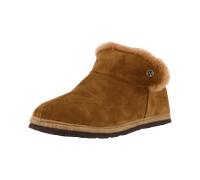 Rohde Damen Hausschuh Stiefelette Schlupfschuh Leder Lammfell Gardena 7076, Größe:42 EU, Farbe:Braun