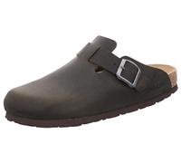 Rohde Herren Clog Pantolette Leder Schnalle bequem Grado 6698, Größe:40 EU, Farbe:Mehrfarbig