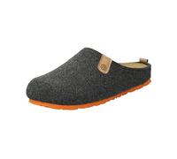 Rohde Schuhe Pantoffel Napoli-H Herren Anthrazit Filz mit herausnehmbarer Innensohle Größe 44
