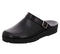 Rohde 1518 Neustadt-H Herren Pantoletten Clogs Leder, Größe:46 EU, Farbe:Schwarz