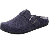 Rohde Pantoffel Rodigo-H Herren recycelter Softfilz Riemen-Schnalle Plateausohle Gr. 43 dunkelblau