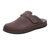 Rohde Herren Pantoffel Clog Nubuk Leder Schnalle Alassio 6794, Größe:48 EU, Farbe:Braun