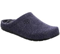 Rohde Herren Pantoffel Filz Hausschuh Memoryfußbett Rodigo-H 6744, Größe:45 EU, Farbe:Blau
