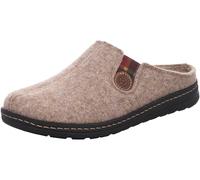 Rohde Herren Pantoffel Hausschuh Filz Stretcheinsatz Asiago 7142, Größe:41 EU, Farbe:Beige