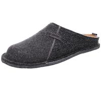 Rohde Herren Pantoffel Wollfilz Hausschuh Lucca-H 6942, Größe:45 EU, Farbe:Schwarz