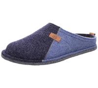 Rohde Herren Pantoffel Wollfilz Hausschuh Lucca-H 6942, Größe:46 EU, Farbe:Blau