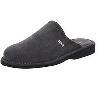 Rohde Herren Pantoffeln Leder Hausschuhe Treviso 6766, Größe:42 EU, Farbe:Grau
