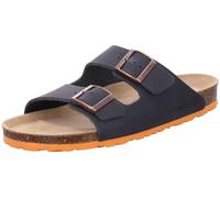 Rohde Herren Pantolette Leder Clog Schnalle Grado 5927, Größe:41 EU, Farbe:Blau