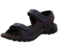 Rohde Herren Sandale Trekking Leder Klettverschluss Barolo 5930, Größe:42 EU, Farbe:Blau
