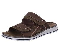 Rohde Herren Pantoletten Clogs Leder Klettverschluss Brunello 5984, Größe:43 EU, Farbe:Grün