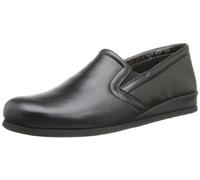 Rohde Herren Hausschuhe Viborg G Geschlossene Leder Schwarz Größe 40/41/45/47