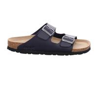 Rohde Herren Pantolette Grado 5920 – ergonomisches Lederfußbett, 2 Riemen mit Schnalle, Navy Gr. 41