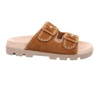 Pantolette ROHDE "Rohde Pantoletten Veloursleder", Herren, Gr. 41, cuoio, Veloursleder, Schuhe Pantolette (65087558-41) cuoio