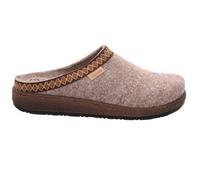 Rohde Damen Pantoffel Hausschuh aus Softfilz Bestickt lose Einlagen Novara 6425, Größe:37 EU, Farbe:Beige