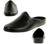 Rohde Lekeberg Herren Pantoffeln Hausschuhe Schuhe 1558 schwarz, Schuhgröße:45 EU